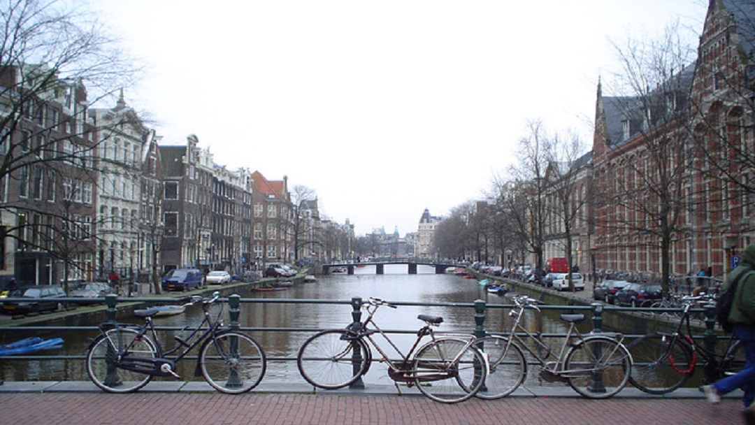 Bikes on the Canal, Amsterdam