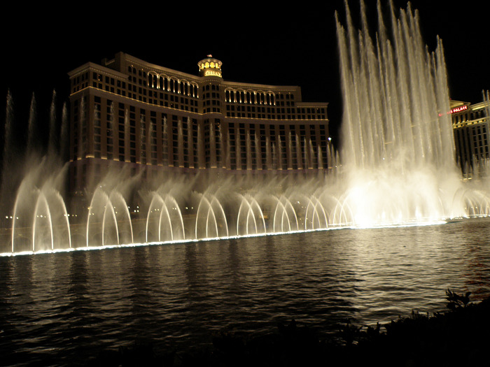 Las Vegas Bellagio at night