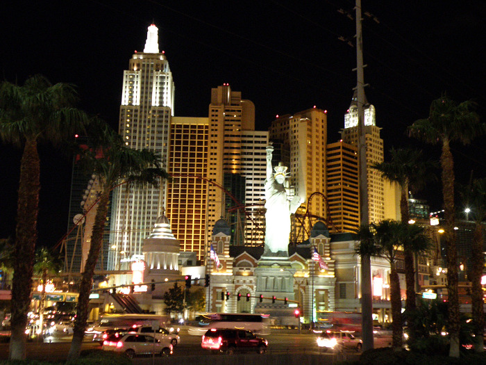 Las Vegas New York Hotel by night